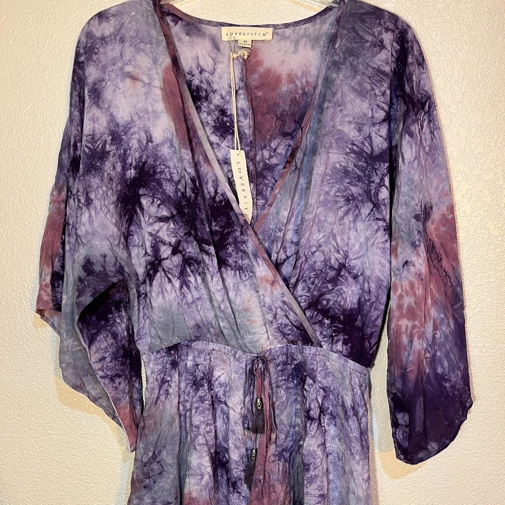 Lovestitch Purple Tie Dye Romper